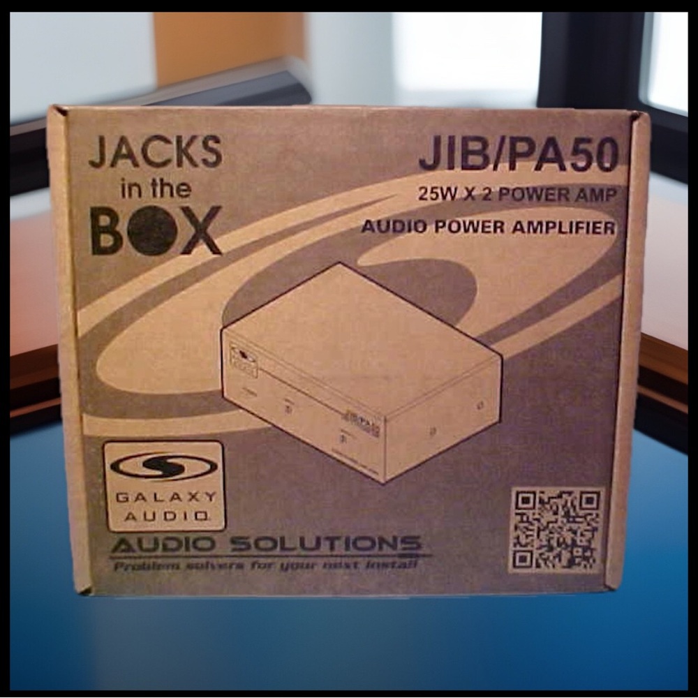Galaxy Audio JIB PA50 Jacks in the Box Compact Stereo 25W RMS Power Amplifier